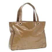 Pre-owned Leather totes Chanel Vintage , Beige , Dames