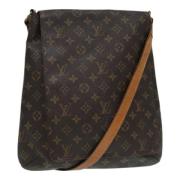 Pre-owned Canvas shoulder-bags Louis Vuitton Vintage , Brown , Dames