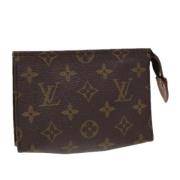 Pre-owned Canvas pouches Louis Vuitton Vintage , Brown , Dames