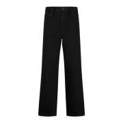 Zwarte Katoenen Enkel Jeans Balenciaga , Black , Dames