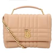 Leather crossbody-bags Burberry , Pink , Dames