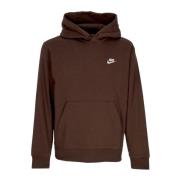 Sportswear Club Fleece Hoodie Bruin Nike , Brown , Heren