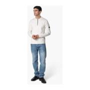 Gebreide Polo Sweater Wit Quotrell , White , Heren