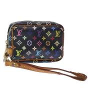 Pre-owned Canvas pouches Louis Vuitton Vintage , Black , Dames