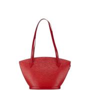 Pre-owned Leather shoulder-bags Louis Vuitton Vintage , Red , Dames