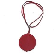 Pre-owned Leather necklaces Hermès Vintage , Red , Dames