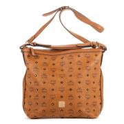 Pre-owned Coated canvas shoulder-bags MCM Pre-owned , Brown , Dames