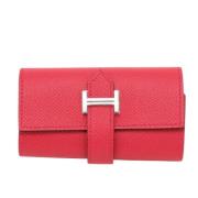 Pre-owned Leather key-holders Hermès Vintage , Pink , Dames