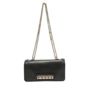 Pre-owned Leather shoulder-bags Valentino Vintage , Black , Dames