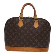 Pre-owned Canvas handbags Louis Vuitton Vintage , Brown , Dames