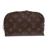 Pre-owned Canvas pouches Louis Vuitton Vintage , Brown , Dames