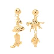 Pre-owned Metal earrings Marni Pre-owned , Yellow , Dames