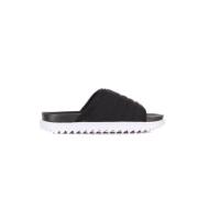 Asuna Slide Damesslippers Zwart/Wit Nike , Black , Dames