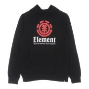 Zwarte lichtgewicht hoodie Element , Black , Heren