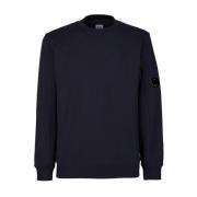 Navy Blauwe Ronde Hals Sweater C.p. Company , Blue , Heren