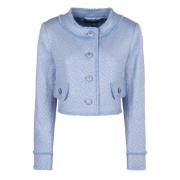 Chique Tweedjasje met Franje Dolce & Gabbana , Blue , Dames