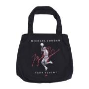 Canvas Tote Tas Zwart Heren Jordan , Black , Heren