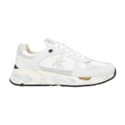 Witte Sneakers met Pinaforemetal Breedte Premiata , White , Dames