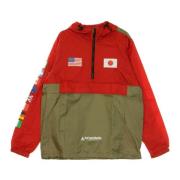 Flags Anorak Jas Cyber Rood HUF , Multicolor , Heren