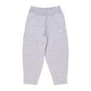 Fleece Trainingsbroek Curved Nike , Gray , Dames