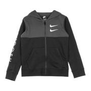 Sporty Zip Hoodie Nike , Black , Heren