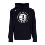 Brooklyn Nets Fleece Hoodie Zwart Nike , Black , Heren