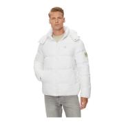 Witte Winter Essentials Donsjas Calvin Klein Jeans , White , Heren