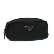 Pre-owned Nylon pouches Prada Vintage , Black , Dames