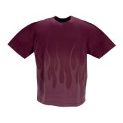 Flames Tee Heren T-shirt Vision OF Super , Purple , Heren