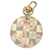 Pre-owned Fabric key-holders Louis Vuitton Vintage , White , Dames