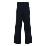 Blauwe Cargo Broek Rechte Snit Marni , Blue , Heren