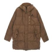 Bruine Dons Parka Jas Jordan , Brown , Heren