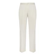 Stretch Katoenen Tencel Pinces Broek Boggi Milano , Beige , Heren