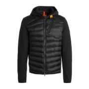 Zwarte hybride jas met donsvulling Parajumpers , Black , Heren