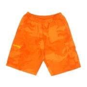 Camo Cargo Jogger Shorts in Oranje Iuter , Orange , Heren