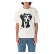 Fox Hound T-shirt Wit Rhude , Beige , Heren