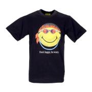 Smiley Zwart Heren Tee Market , Black , Heren