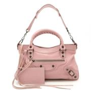 Pre-owned Leather balenciaga-bags Balenciaga Vintage , Pink , Dames