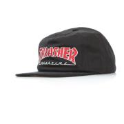 Zwarte platte klep pet voor mannen Thrasher , Black , Unisex