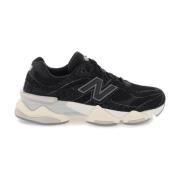 Sneakers van mesh en suède met iconisch N-monogram New Balance , Black...