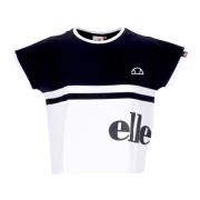 Zwarte Crop Tee Shirt Casual Ellesse , Black , Dames