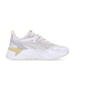 Witte Thrifted Lage Schoen met Rs-X Stijl Puma , White , Heren