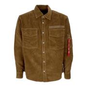 Cord Overshirt Sand Overhemd met Lange Mouwen Alpha Industries , Beige...