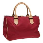 Pre-owned Nylon handbags Burberry Vintage , Red , Dames