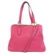 Pre-owned Leather handbags Miu Miu Pre-owned , Pink , Dames