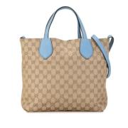 Pre-owned Canvas gucci-bags Gucci Vintage , Beige , Dames