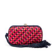 Pre-owned Canvas clutches Bottega Veneta Vintage , Red , Dames