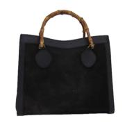 Pre-owned Suede handbags Gucci Vintage , Black , Dames