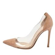 Pre-owned Suede heels Gianvito Rossi Pre-owned , Beige , Dames