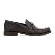 Bruine Gancini Loafers Salvatore Ferragamo , Brown , Heren